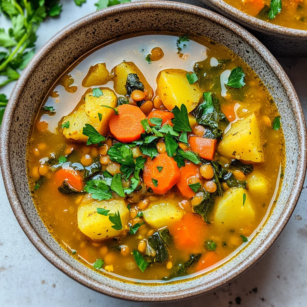 Anti-Inflammatory Veggie Soup with Turmeric