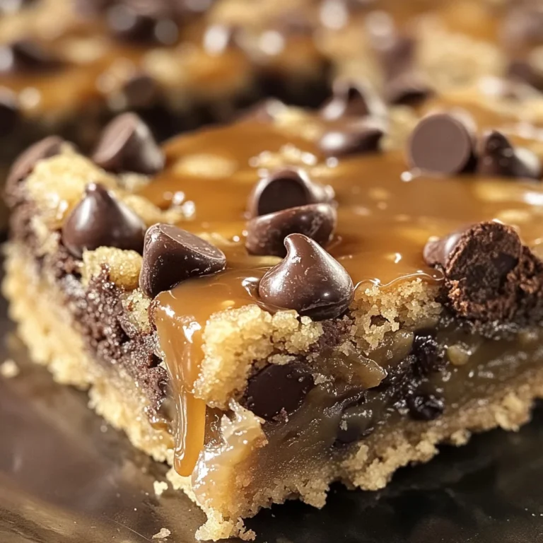 Caramel Chocolate Chip Cookie Bars