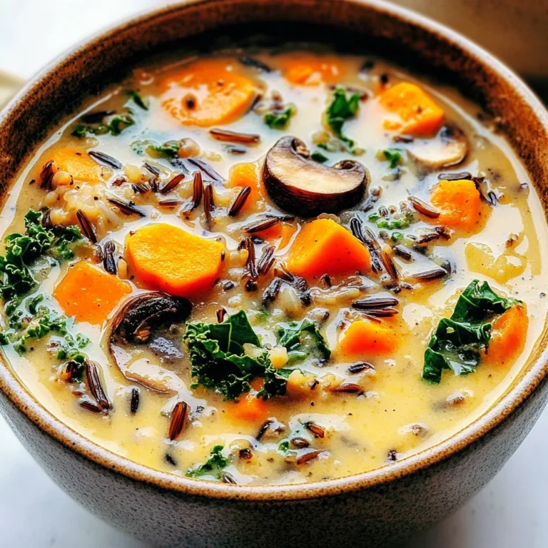 Cozy Autumn Wild Rice Soup