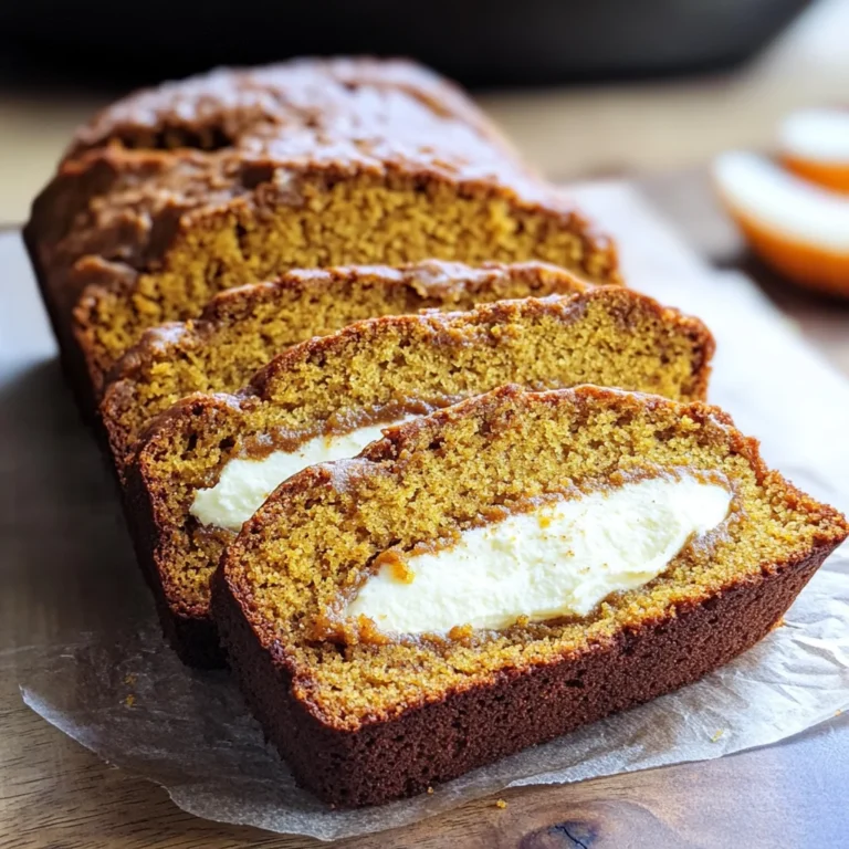 Cream Cheese-Filled Pumpkin Bread