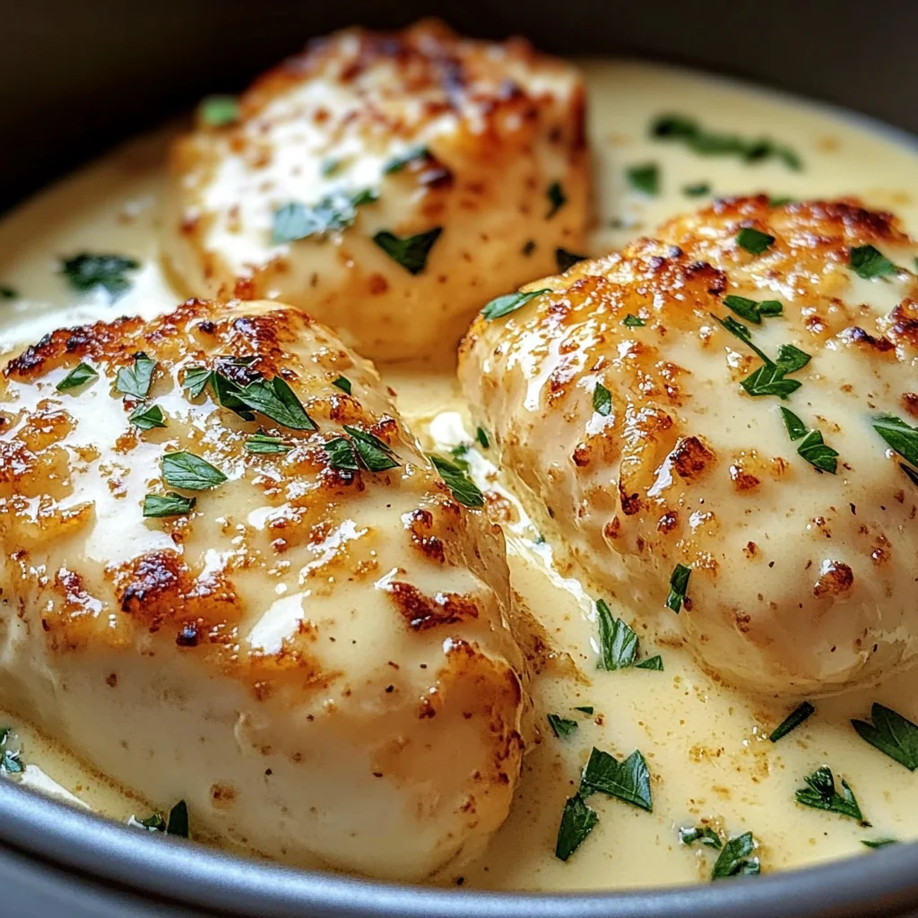Creamy Baked Chicken with Parmesan and Garlic