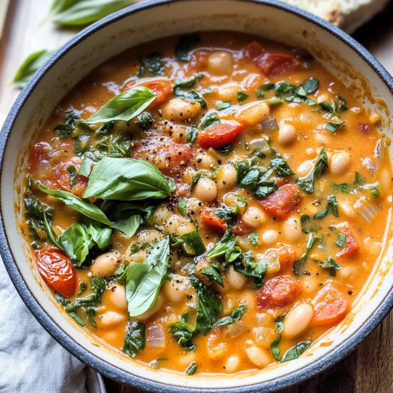 Creamy Tomato White Bean Stew