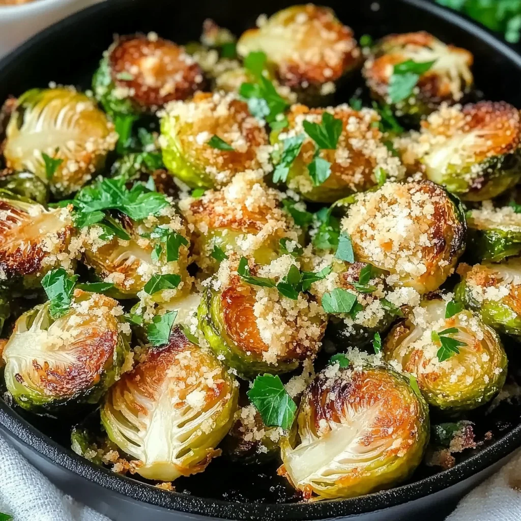 Crispy Parmesan-Crusted Roasted Brussels Sprouts