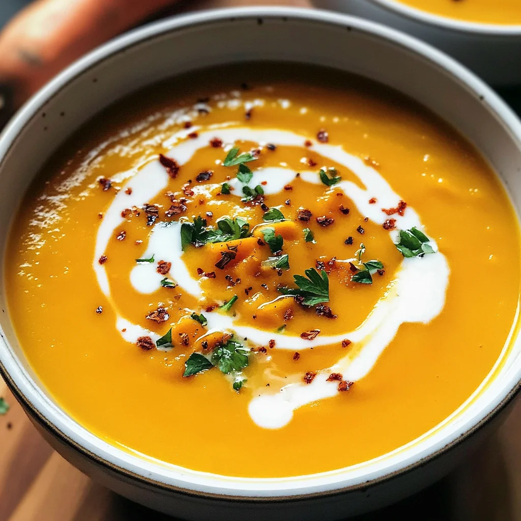 Easy Butternut Squash and Sweet Potato Soup