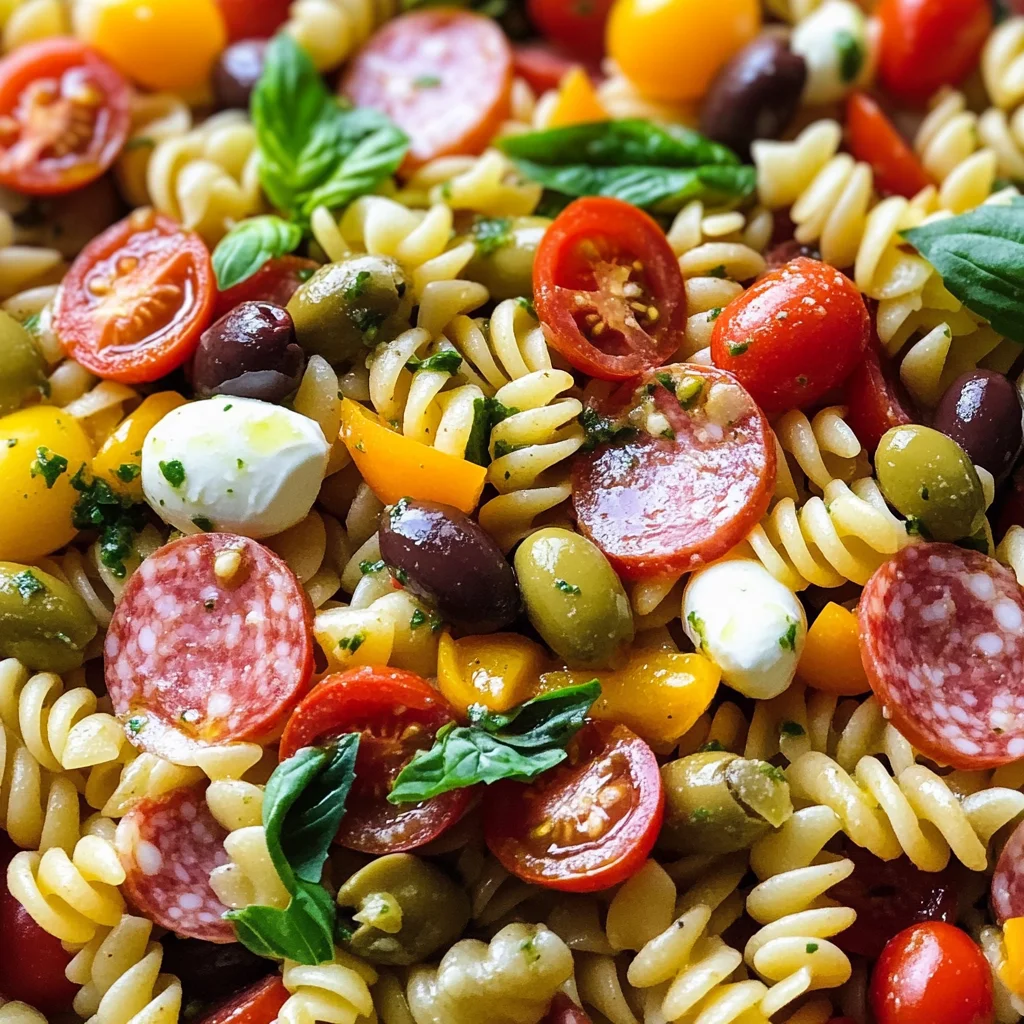 Easy Italian Antipasto Pasta Salad