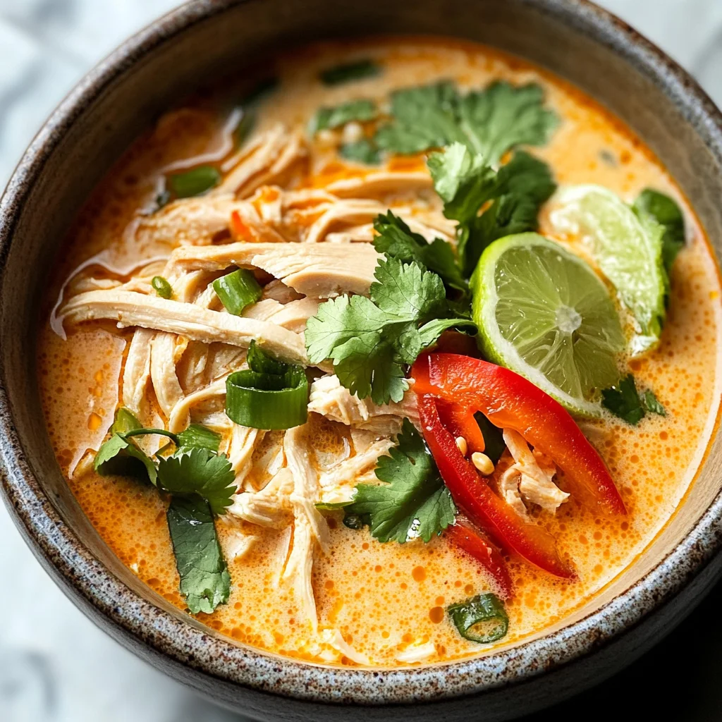 Easy Thai Coconut Chicken Soup