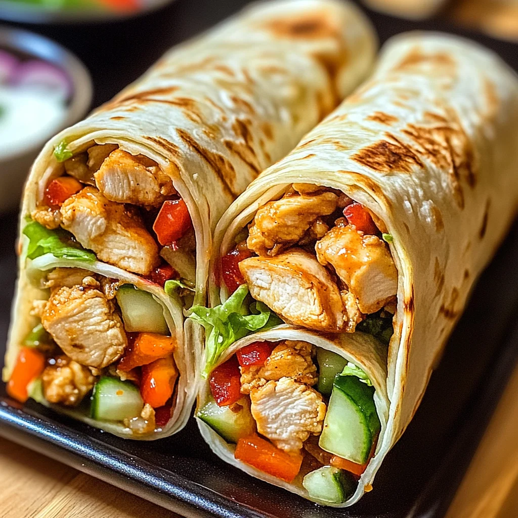 Firecracker Chicken Wraps