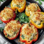 Herby Ricotta Stuffed Peppers