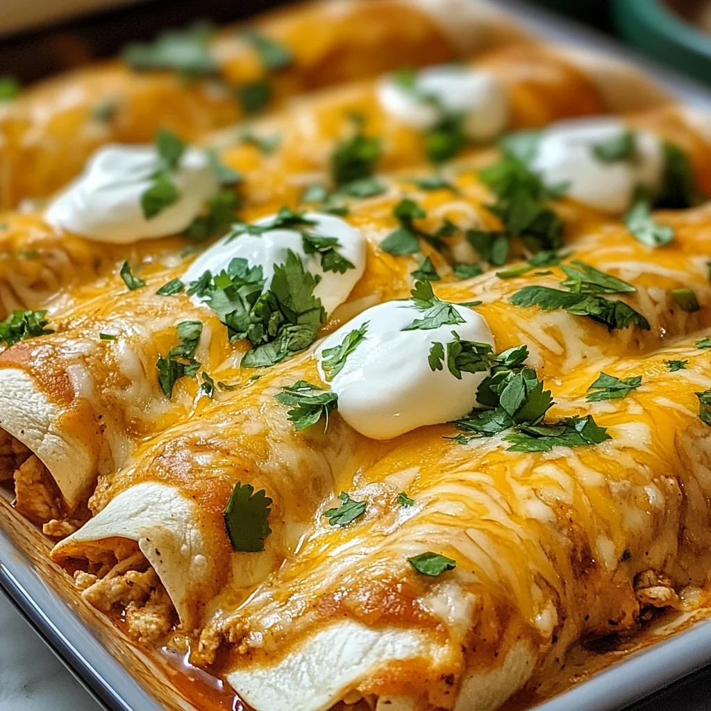 High Protein Creamy Chilli Chicken Enchiladas