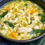 Lemon Chicken Orzo Soup