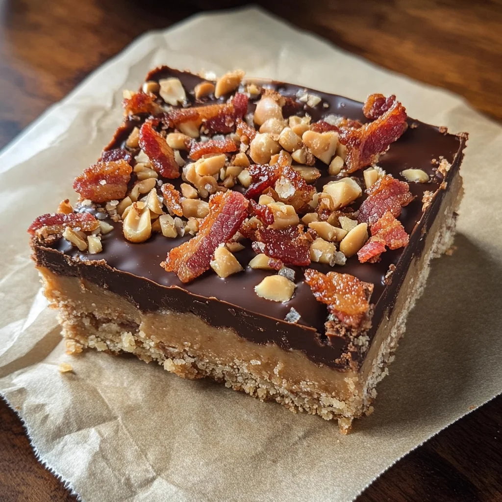 Peanut Butter-Turkey Bacon Bars