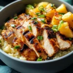 Pineapple Chicken Cauliflower Rice Bowls