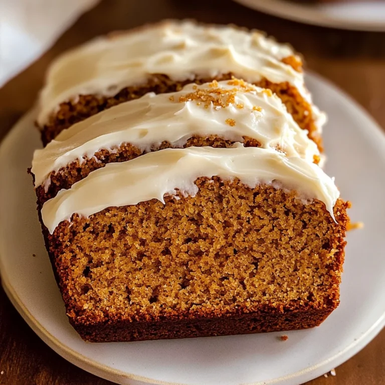 Pumpkin Bread with Cream Cheese Frosting Recipe