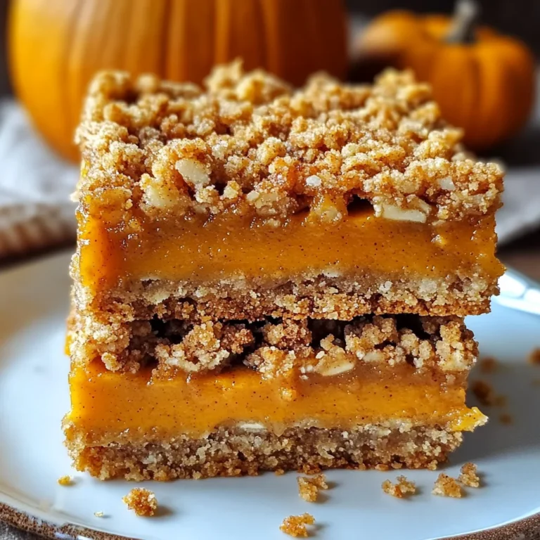 Pumpkin Pie Crumble Bars – Easy Fall Dessert Recipe