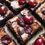Roasted Chocolate Cherry Brownies