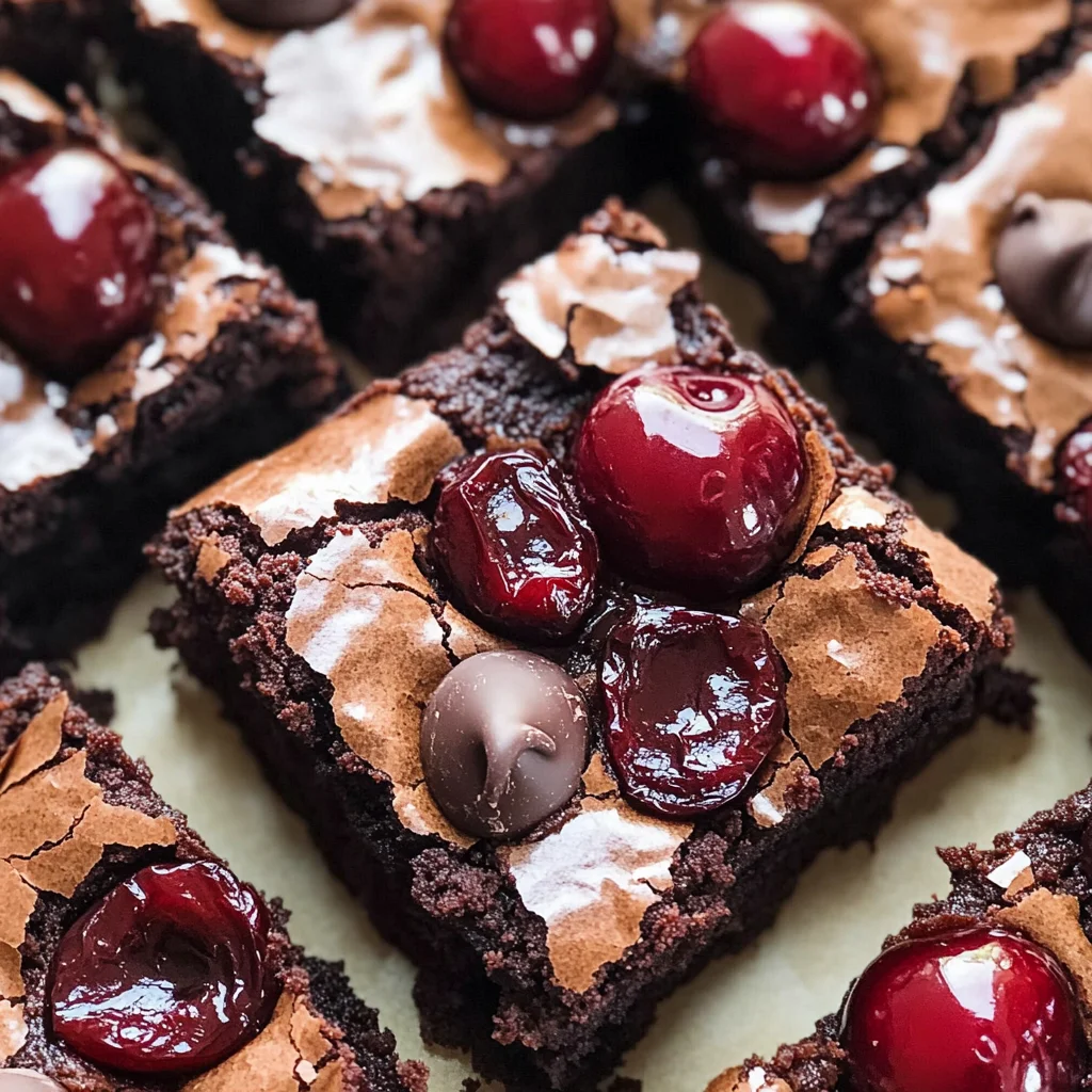 Roasted Chocolate Cherry Brownies
