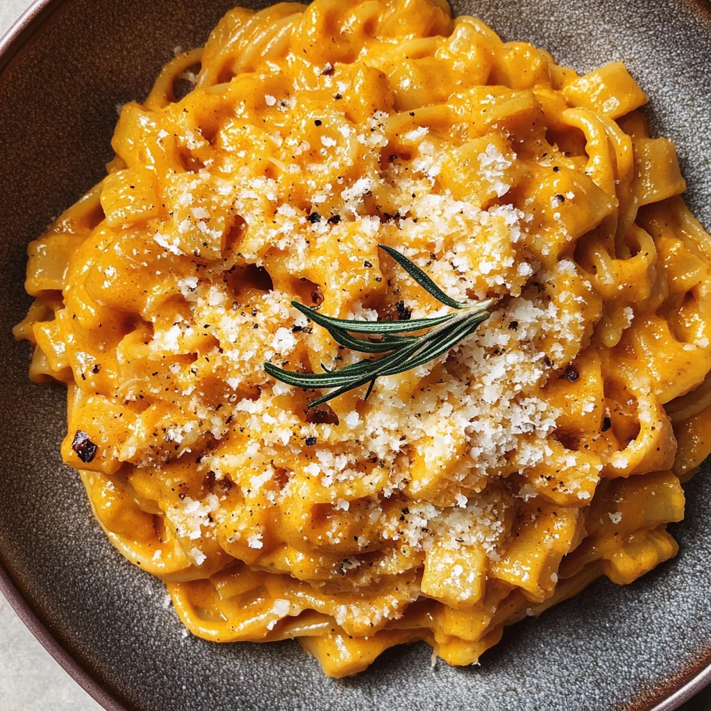 Roasted Pumpkin and Garlic Pasta