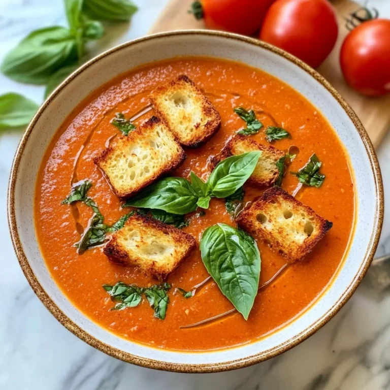 Roasted Tomato Basil Soup