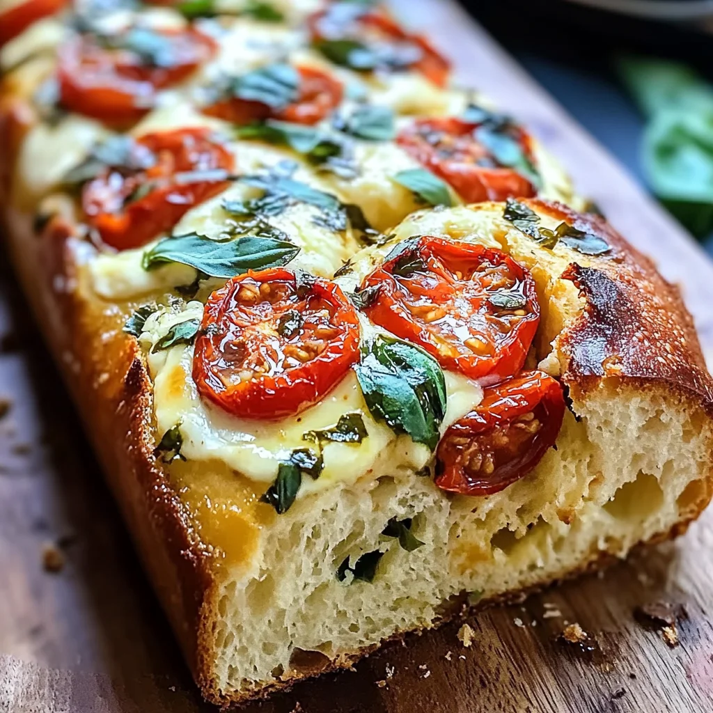 Savory Caprese Bread : A Fresh Italian Bread