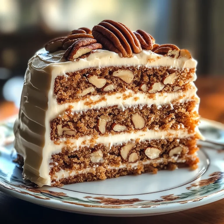 Southern Georgia Pecan Cake Recipe