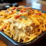 Spicy Southern Cheesy Chicken Spaghetti Casserole