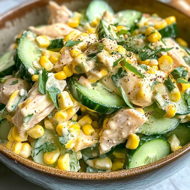 Street Corn Creamy Cucumber Salad