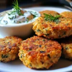 Ultimate Mediterranean Lemon Chickpea Patties with Yogurt Sauce