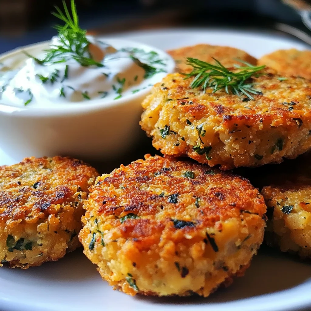 Ultimate Mediterranean Lemon Chickpea Patties with Yogurt Sauce