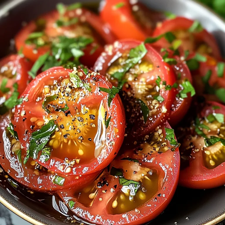Zesty Marinated Tomatoes
