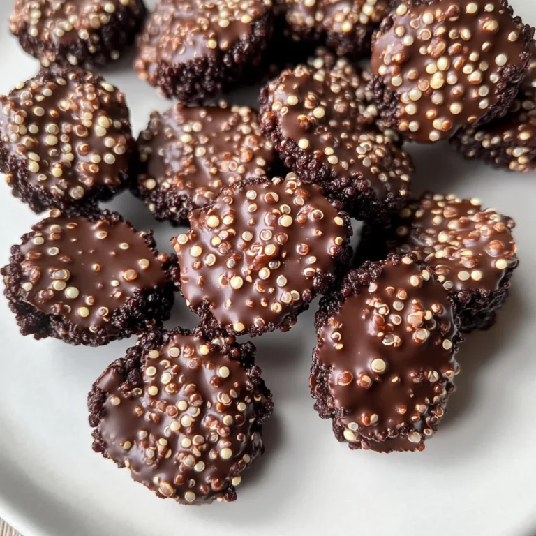 3-Ingredient Dark Chocolate Quinoa Crisps