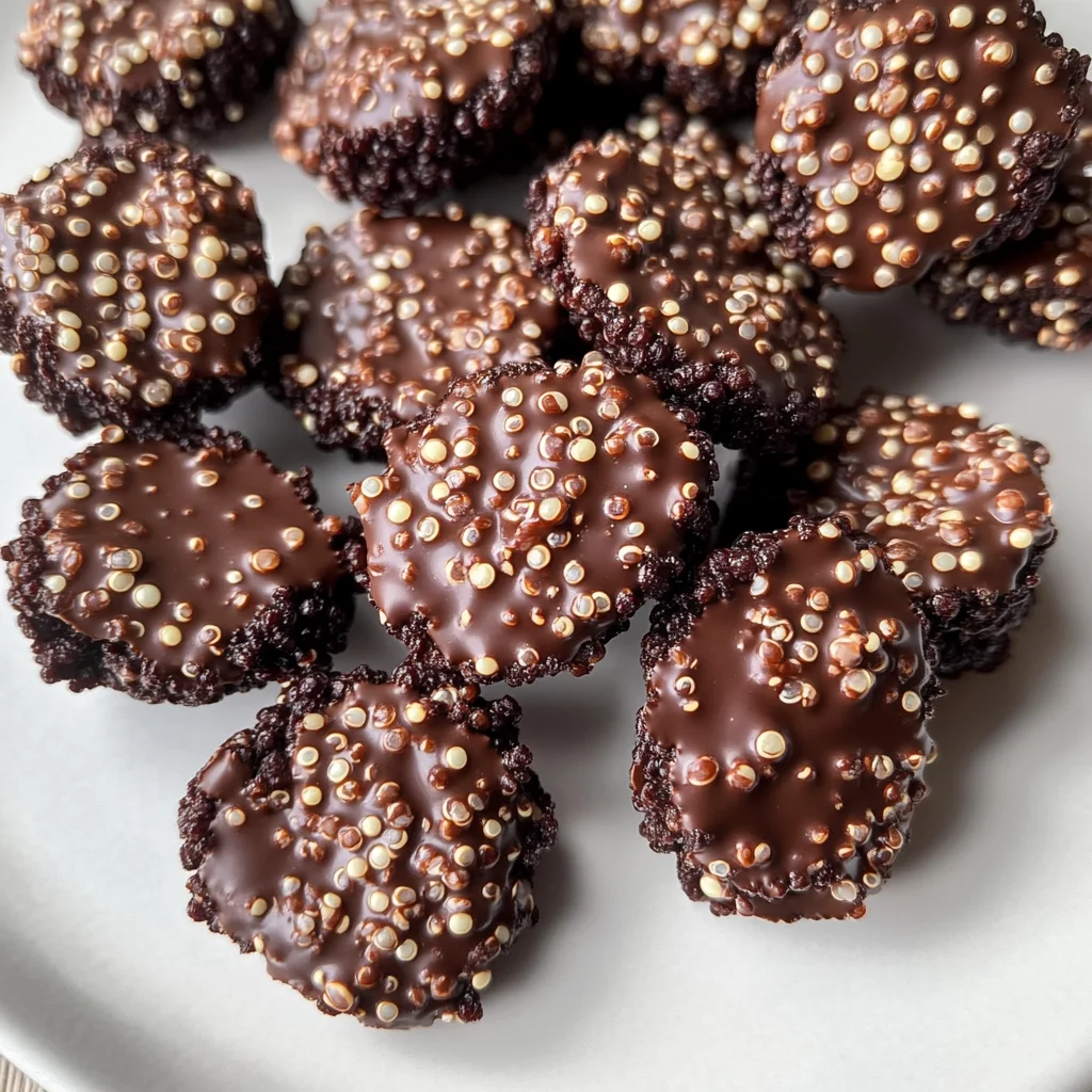 3-Ingredient Dark Chocolate Quinoa Crisps