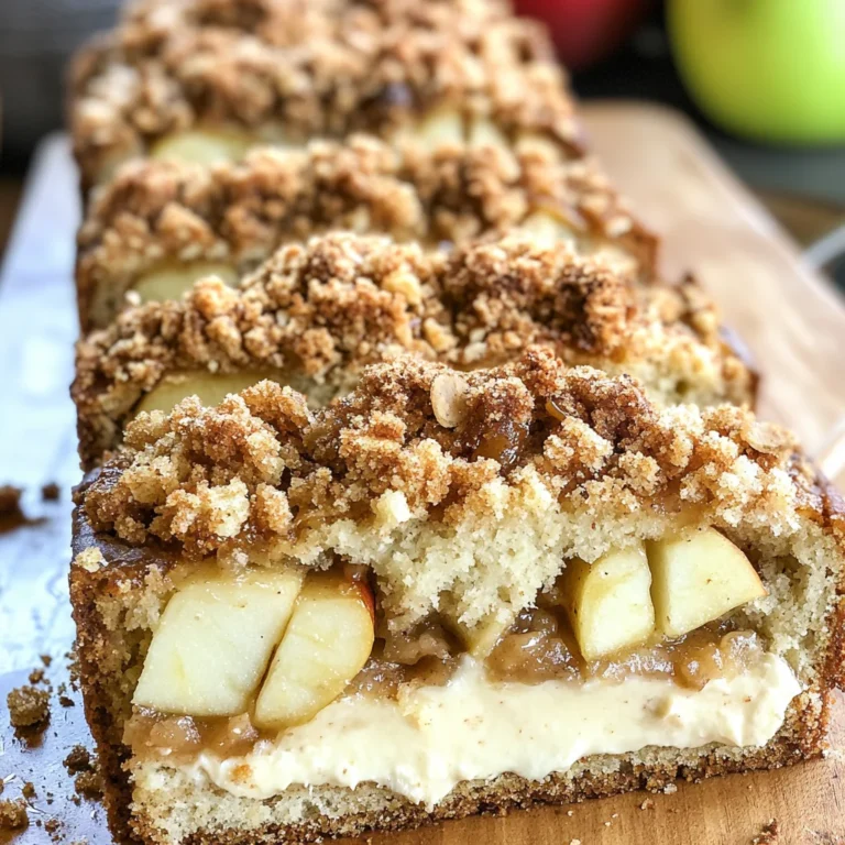 Apple Crisp Cheesecake Bread