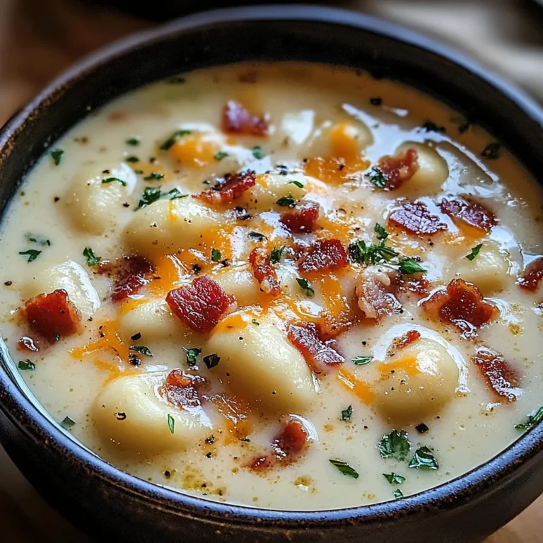 Bacon Cheddar Gnocchi Soup – A Rich and Creamy Comfort Meal