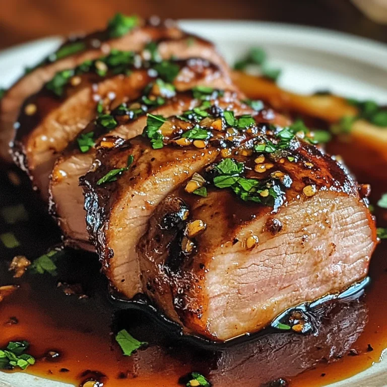 Balsamic–Glazed Pork Tenderloin