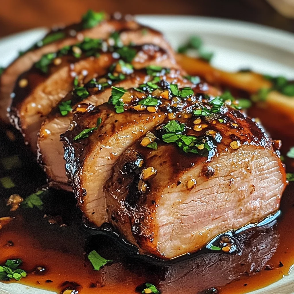 Balsamic–Glazed Pork Tenderloin