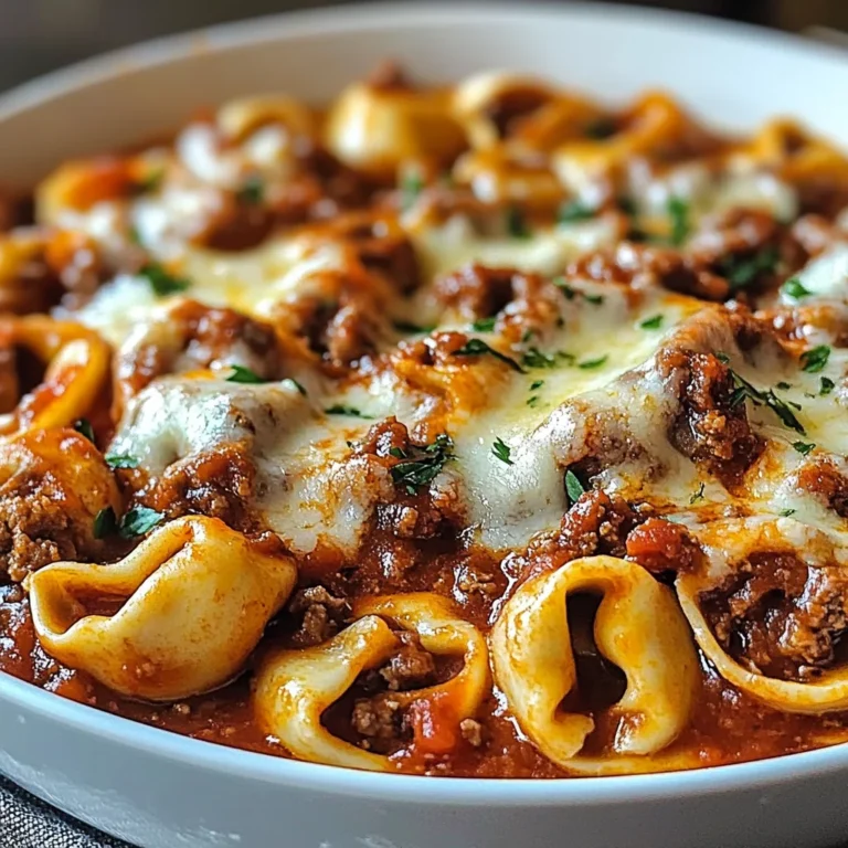 Beefy Tortellini Bake