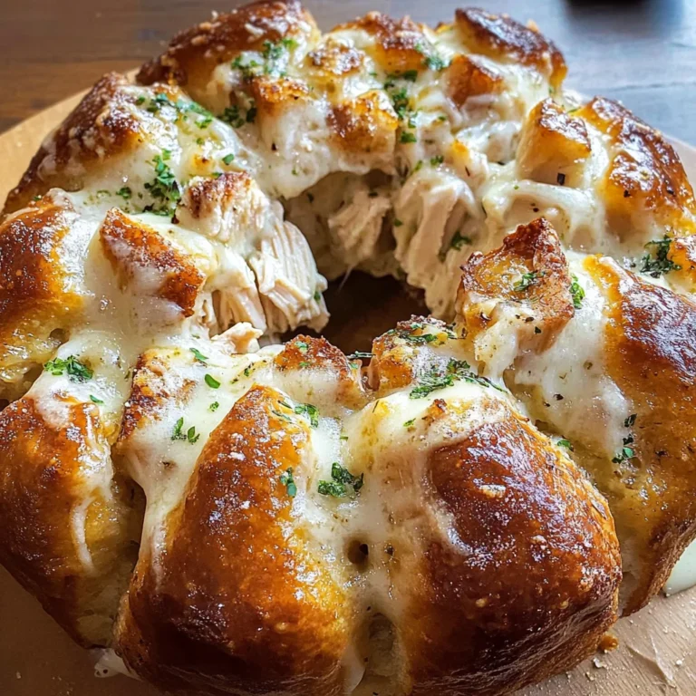 Chicken Alfredo Monkey Bread
