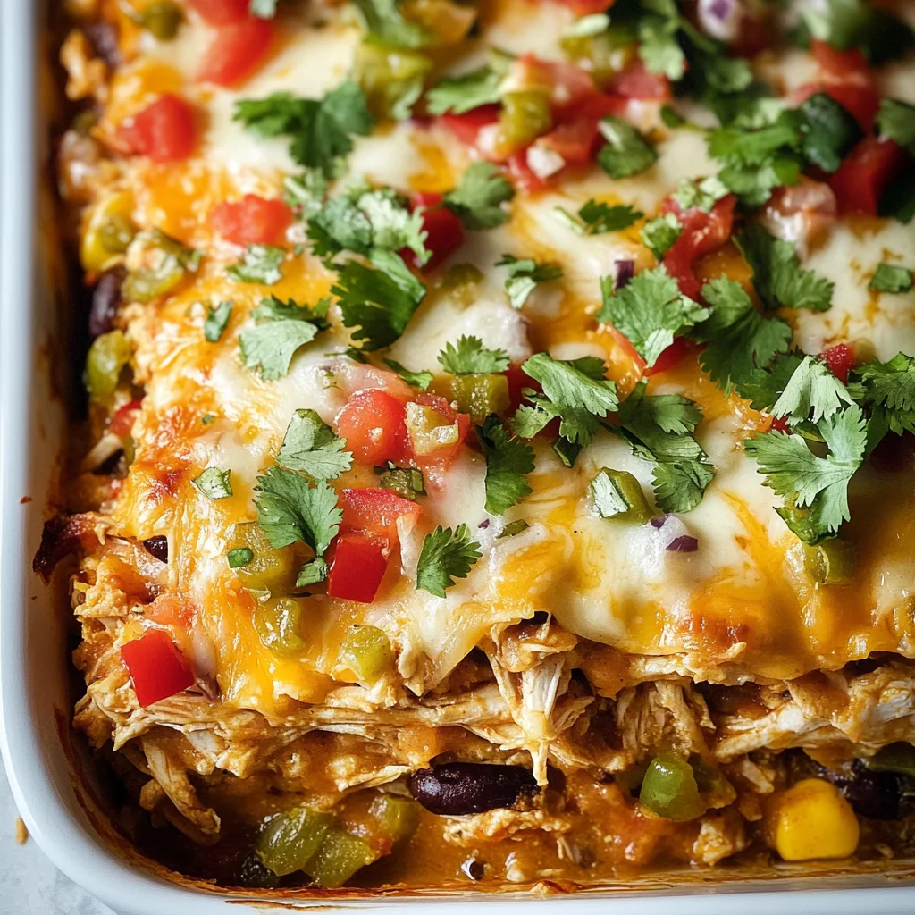 Chicken Burrito Casserole