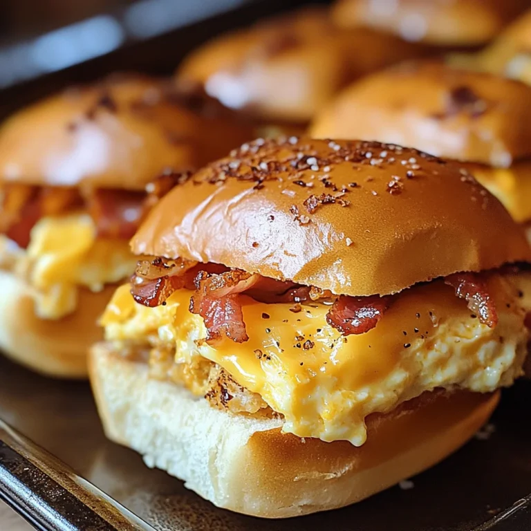 Crack Breakfast Sliders (Turkey Bacon Egg & Cheese)