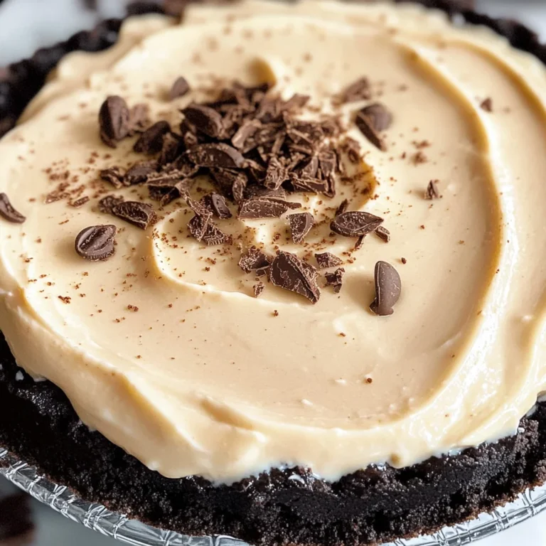 Creamy Coffee Pie Recipe (No Bake, 6 Ingredients)
