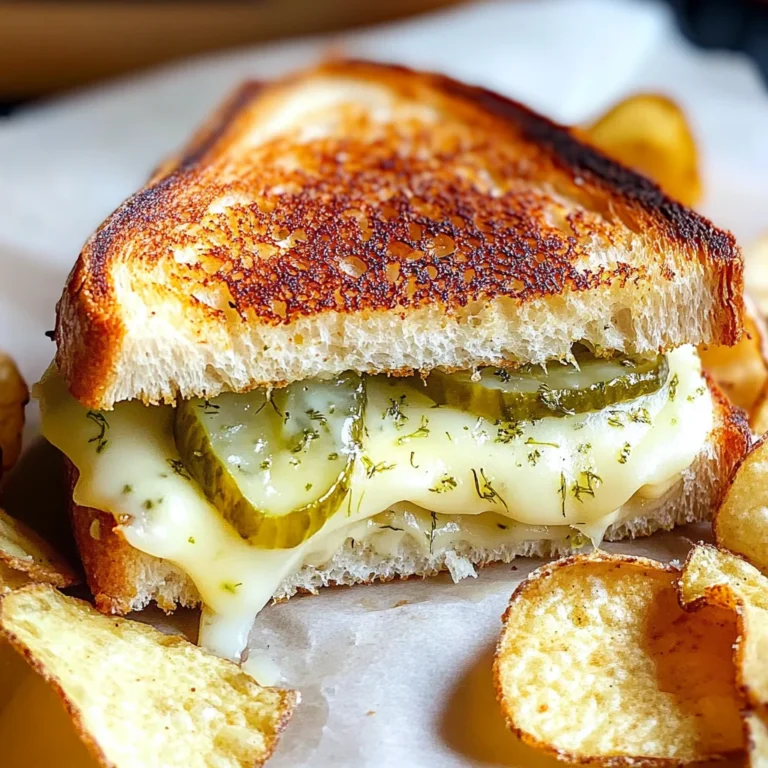 Crispy Dill Pickle Grilled Cheese Sandwich - theamazingfood
