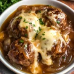 Crock Pot French Onion Meatballs