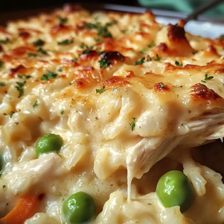 Dump-and-Bake Chicken Alfredo Rice Casserole Recipe