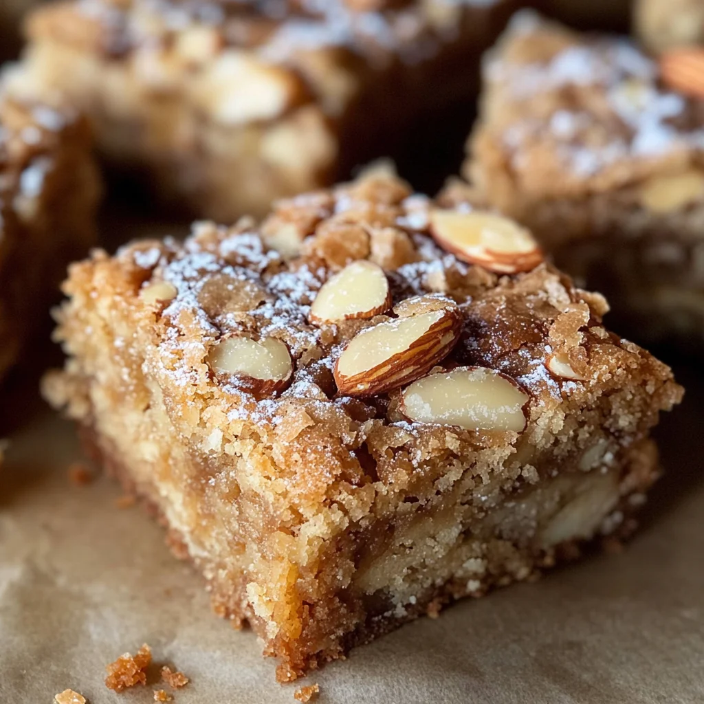 Easy Almond Croissant Blondies
