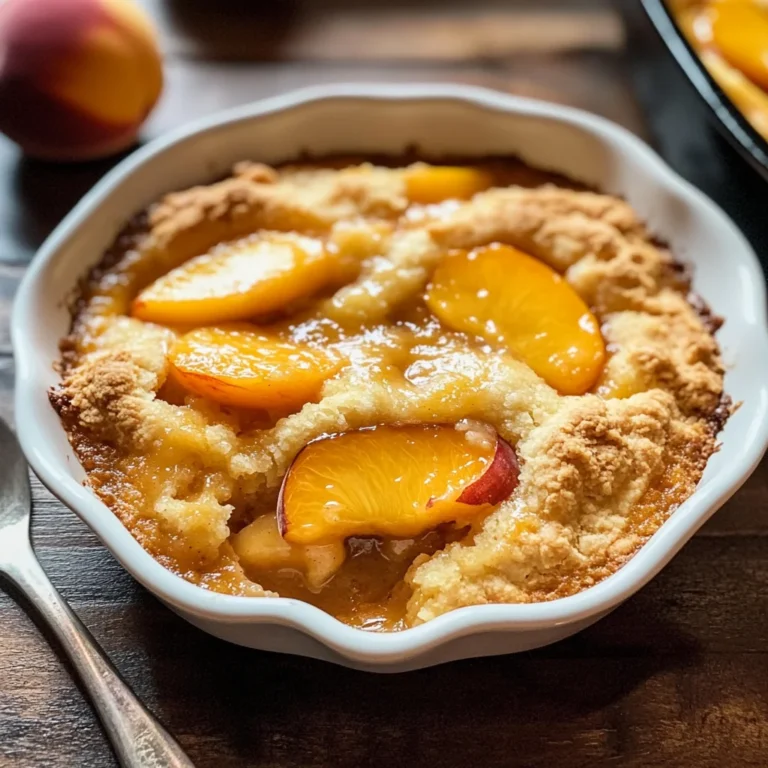 Fresh Peach Cobbler Recipe