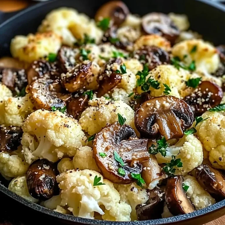 Garlic Cauliflower Mushroom Skillet: Quick & Delicious Dish