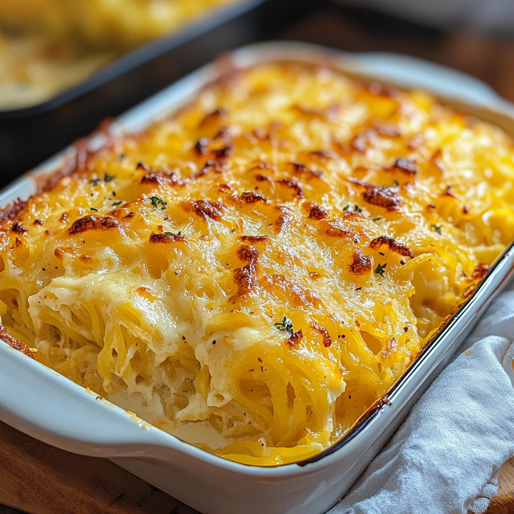 Healthy Spaghetti Squash Au Gratin
