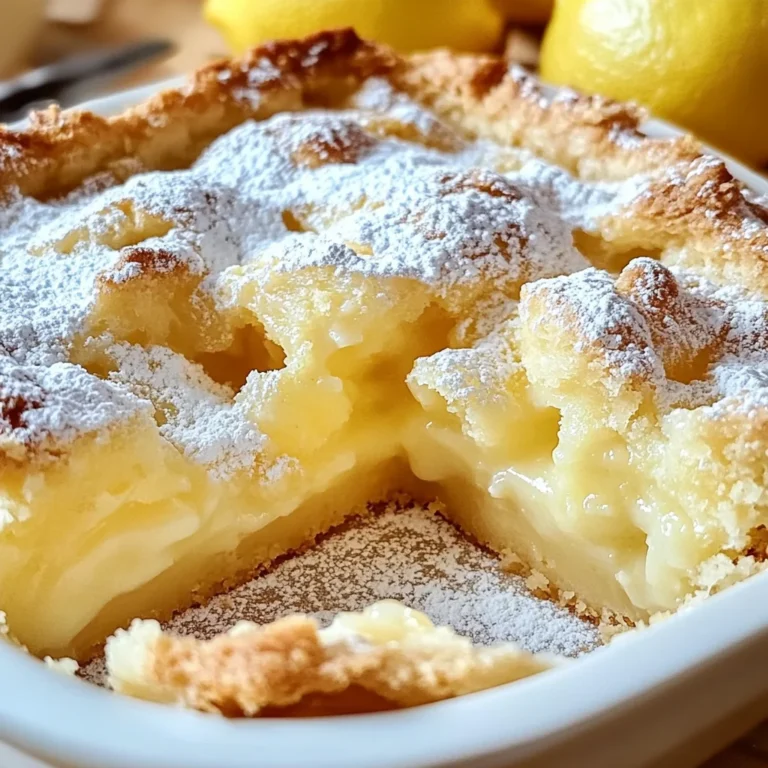 Magic Lemon Cobbler Recipe: A Delightful Dessert Experience