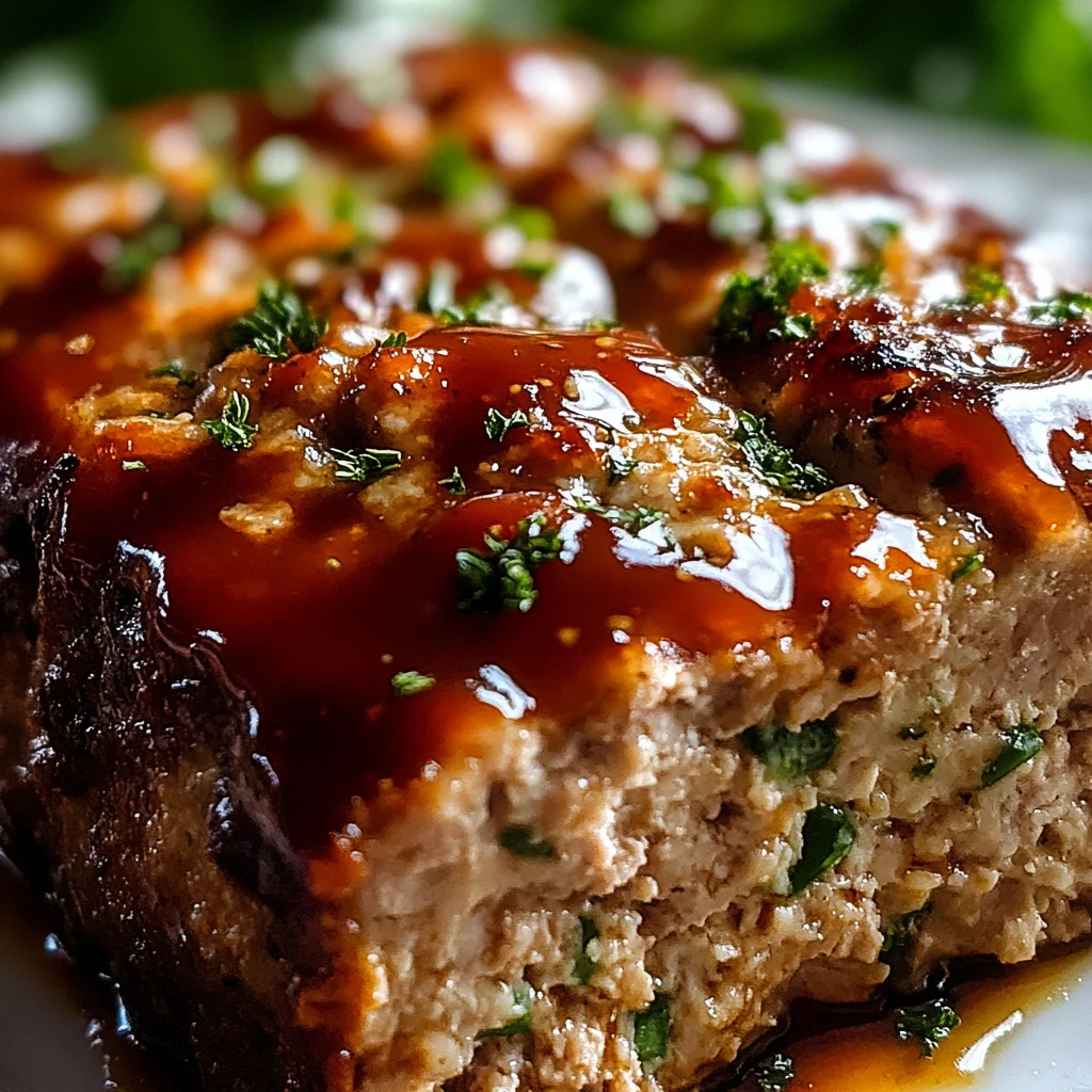 Melt-in-Your-Mouth Garlic Parmesan Chicken Meatloaf