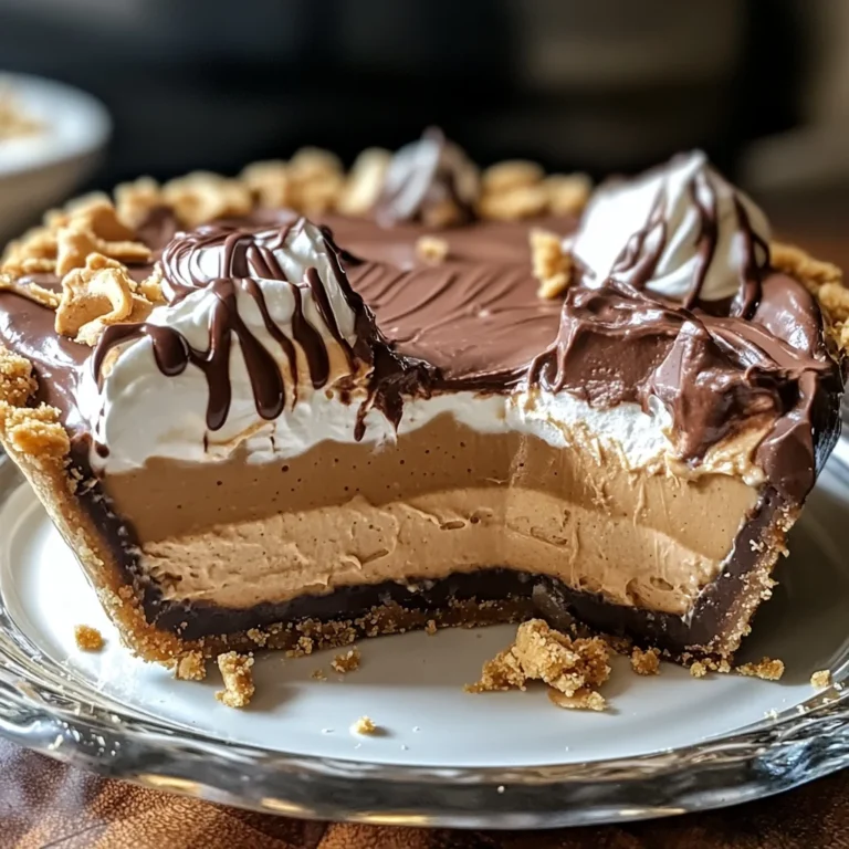 No-Bake Cream Cheese Peanut Butter Pie with Chocolate Whipped Cream